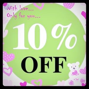 all you can get for 10% off today everything